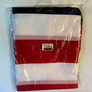 NWT AMERICAN FLAG 3’X 5’ RED, WHITE & BLUE STRIPED FLAG